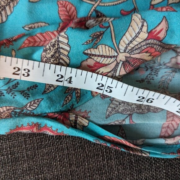 Ale by Alessandra Off The Shoulder Turquoise Floral Maxi Dress - Picture 7 of 10